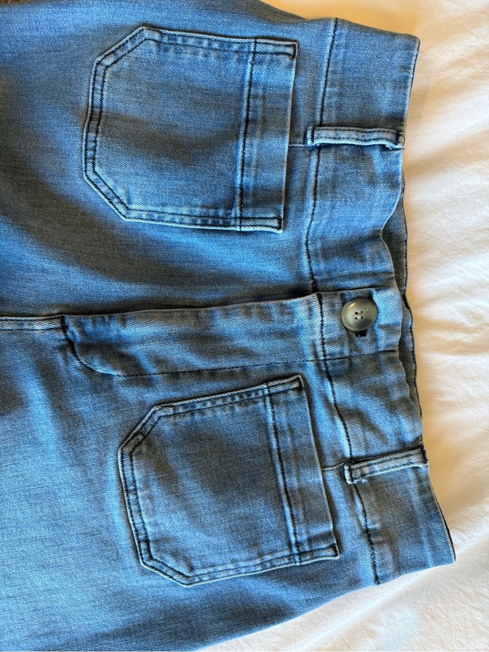 Pilcro and the Letterpress Light Blue Stretch Wide-Leg Jeans. Size:30 - Picture 6 of 12